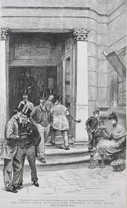 Entrada da Bolsa de Valores em Capel Court, 1891