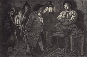 O Bailie descobre Rob Roy na prisão de William Lockhart Bogle