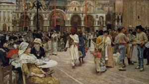 A Piazza di San Marco, Veneza, 1883