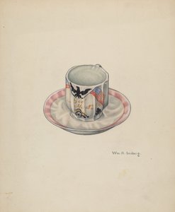 Cup and Saucer, c. 1940.
