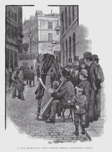 A City Character, New London Street, Fenchurch Street (litho) de William Luker