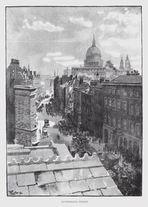 Rua Aldersgate (litografia) de William Luker