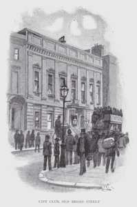 City Club, Old Broad Street (litho) de William Luker