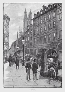 Cornhill (litho) de William Luker