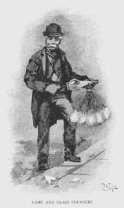 Lâmpadas e limpadores de vidros (litho) de William Luker