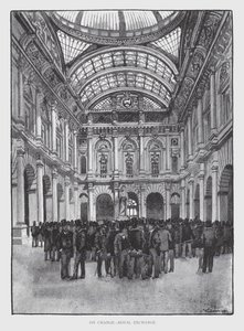 No Change, Royal Exchange (litho) de William Luker