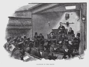Saleroom no Báltico (litho) de William Luker