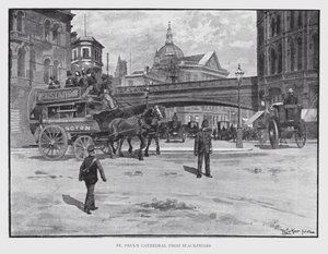 Catedral de São Paulo de Blackfriars (litho) de William Luker