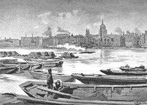 Catedral de São Paulo da margem sul do rio, 1891 de William Luker