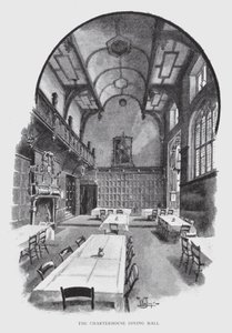 A Sala de Jantar do Charterhouse (litho) de William Luker