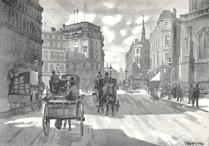 Estação Mansion House, Distrito Ferroviária Queen Victoria Street, 1891 de William Luker