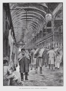 The Metropolitan Meat Market, Smithfield (litho) de William Luker
