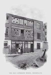 A Velha Roda Catherine, Bishopsgate (litho)
