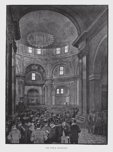 A Bolsa de Valores (litho) de William Luker