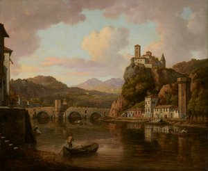 Castelo no rio Ródano, França de William Marlow