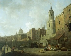 Ponte Norte de Londres e St Magnus the Martyr, 1762