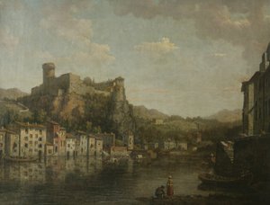 Vista de Lyon (óleo sobre tela) de William Marlow