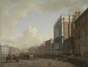 Whitehall, Looking Northeast, c.1775 (óleo sobre tela) de William Marlow