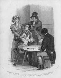 Barclays Dictionary, palavra: Gamester (gravura)