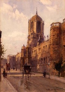 Christ Church, Oxford (aguarela sobre papel) de William Matthison