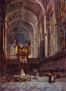 Kings College Chapel Interior do Coro de William Matthison