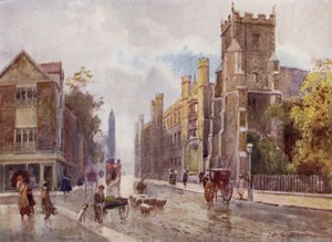 Igreja de St. Botolphs e Corpus College dos Passos da Pitt Press, Trumpington Street de William Matthison
