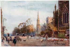 St. St de St Giles, olhando norte de Magdalen St de William Matthison