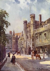 A entrada da faculdade de Christs da rua de St Andrews de William Matthison