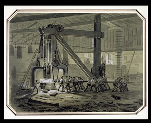 The Steam Hammer (lápis e lavagem aumentados com branco)
