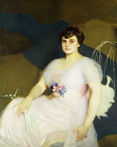 Retrato de Charlotte Parker Milne de William McGregor Paxton