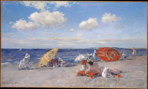 À beira-mar de William Merritt Chase