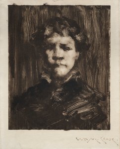 Cabeça de um rapaz de William Merritt Chase