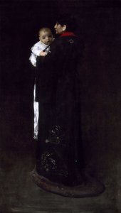 Mãe e filho (O primeiro retrato) de William Merritt Chase