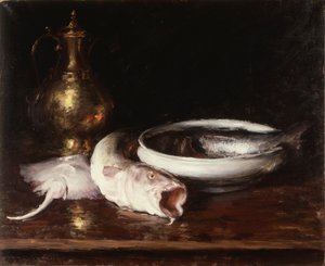 Natureza morta, c.1913 (óleo sobre tela) de William Merritt Chase