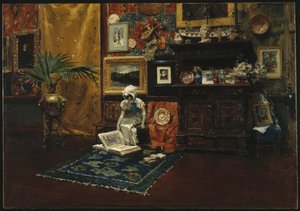 Interior de estúdio de William Merritt Chase