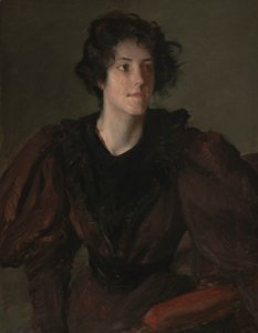 Estudo de uma Jovem Mulher, c.1880-85 (óleo sobre tela) de William Merritt Chase