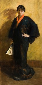 O quimono azul de William Merritt Chase