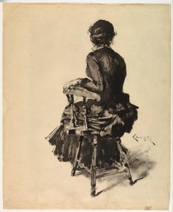 Mulher sentada de William Merritt Chase