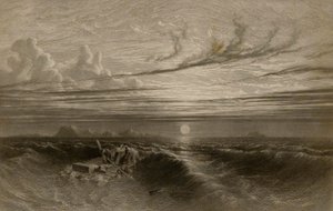 Pôr do sol no mar após uma tempestade de William Miller
