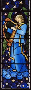 Angel Musician, 1881 (vitral) de William Morris