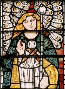 Arcanjo Gabriel, 1862 (vitral) de William Morris