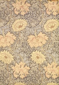 Design de papel de parede &39;Crisântemo&39;, 1876 de William Morris