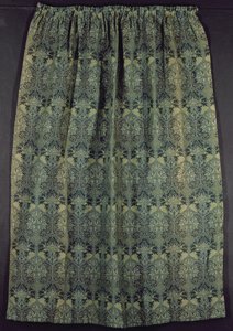 Cortina em design &39;favo de mel&39; (tapeçaria) de William Morris