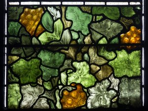 Detalhe da folhagem de William Morris