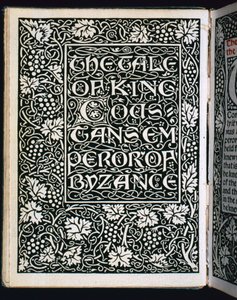 Página de título de The Tale of the Emperor, 1894 de William Morris