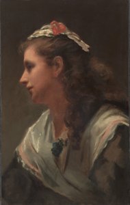 Seu primeiro modelo - Miss Russell, c. 1873