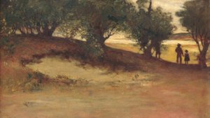 Banco de areia com salgueiros, magnólia de William Morris Hunt