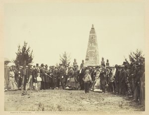 Dedicação de Monumento no campo de batalha de Bull Run, Junho de 1865. de William Morris Smith