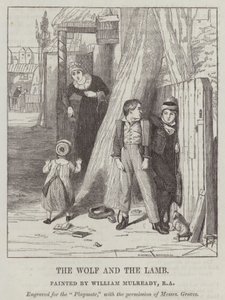 O lobo e o cordeiro de William Mulready
