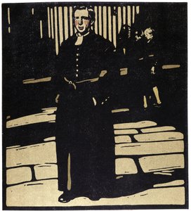 School, Londres - Ilustração de William Nicholson (1872-1949) em "Types of London" (Tipos de Londres) de William Nicholson